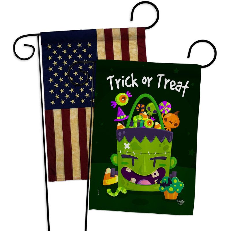 Drapeau de jardin en polyester 2 côtés 1 pi 5 po x 1 pi