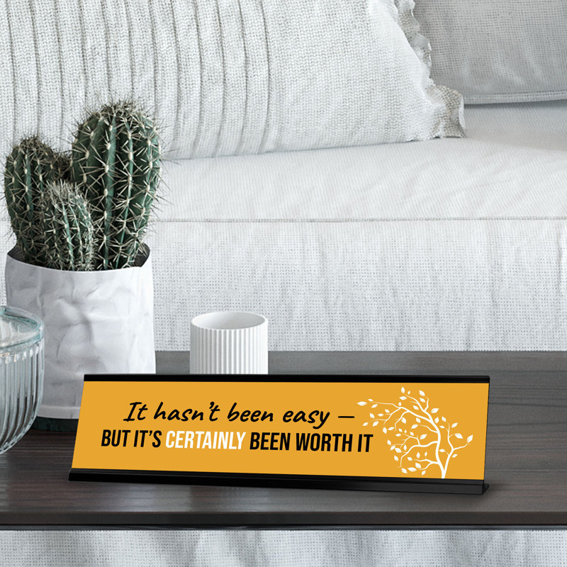 Plaque de bureau