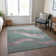Machine Washable Indoor/Outdoor Xhevrie Sage Rug