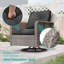 Ensemble de 3 meubles d'extérieur pour patio, chaise berçante pivotante avec ensemble de table en osier pour la cour-1504144014