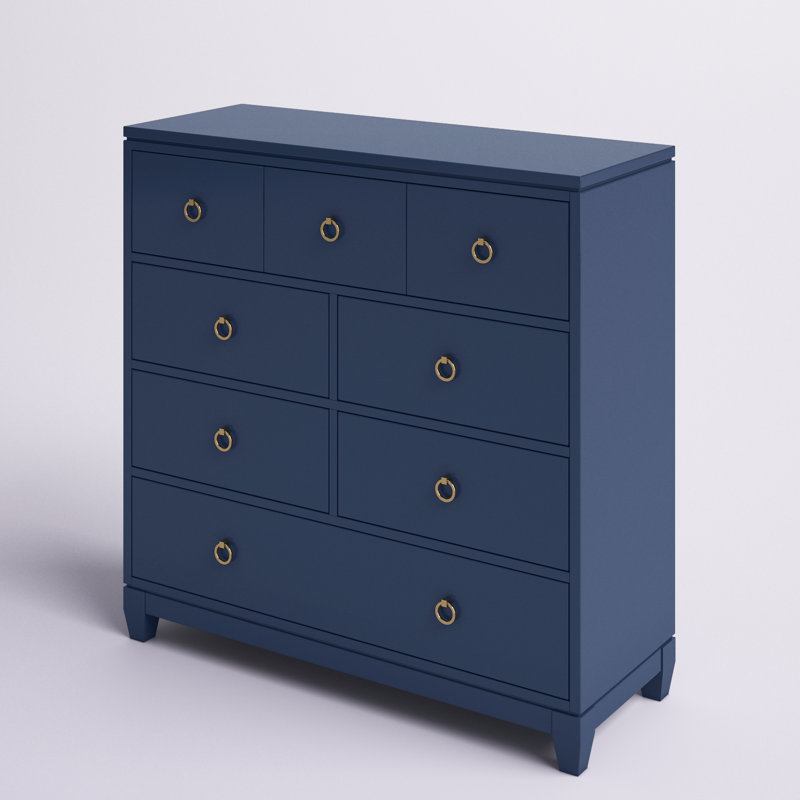 Bureau Summerland bleu encre décontracté de 48 pouces de large, Bleu