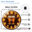 Horloge murale élégante avec lumières néon et verres - horloge murale moderne en verre 12 po