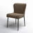 Estrella Boucle And Metal Legs Dining Chair-709672448