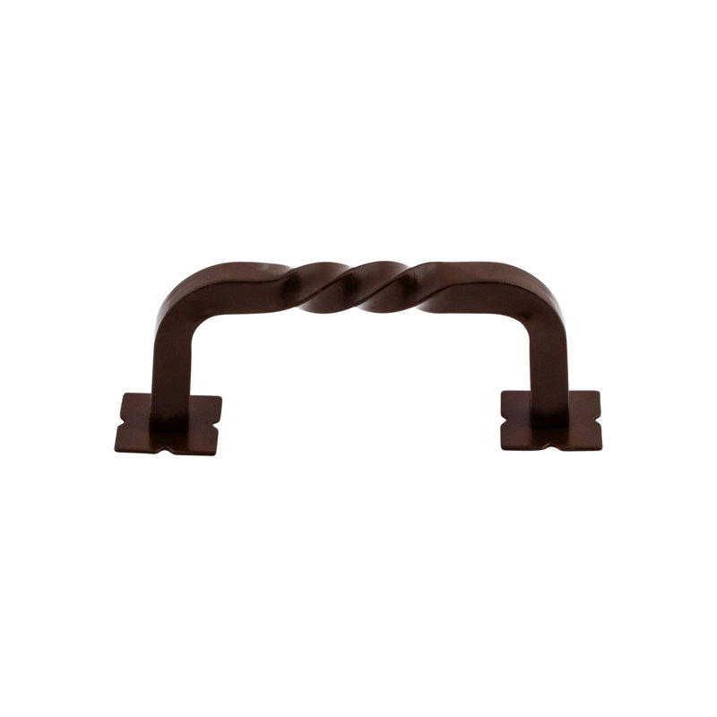 Square Twist Bar pull, Oiled Rubbed Bronze, 3" Center to Center