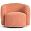 Fauteuil demi-tonneau pivotant rembourré Munehito-986386223