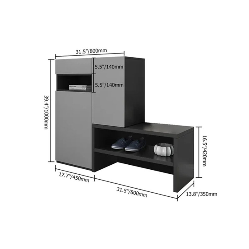 10 Pair Shoe Storage Cabinet