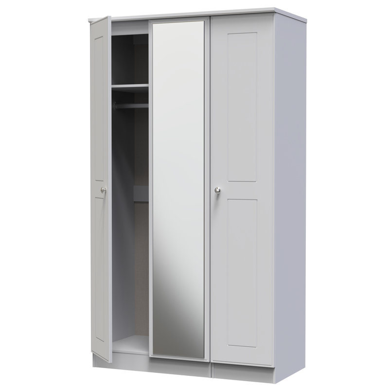 Conners Manufactured Wood Wardrobe, Grey Matt