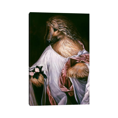 Flora Afghan by Melinda Copper - Wrapped Canvas Gallery-Wrapped Canvas Giclée