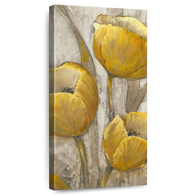 Tulipes ocre I, H 24 po x l 12 po