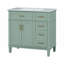 Meuble-lavabo de 36 pouces avec lavabo en résine-1418029306