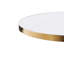 Table basse Mid-Century moderne, table de salle à manger multifonctionnelle pour 4 à 6 personnes et grande table basse, plateau en panneau de fibres à densité moyenne blanc pour le salon, la cuisine et le bureau