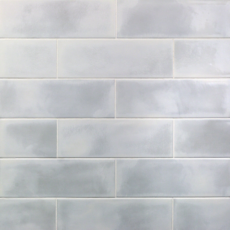Turbine Camp 4" x 12" Ceramic Stone Look Subway Tile ( 10.97 sq. ft. / box ), White