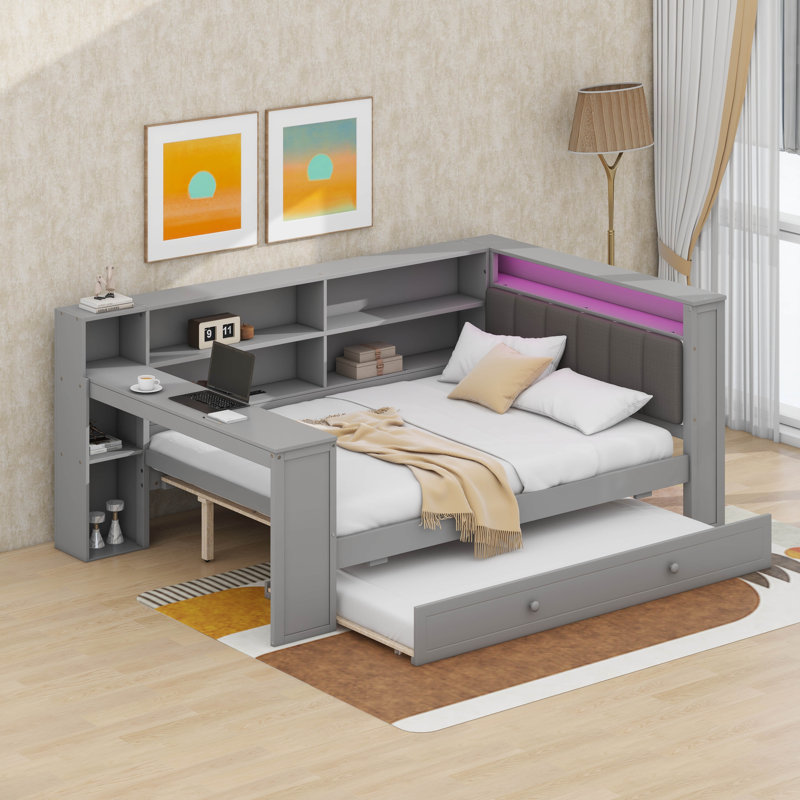 Fauteuil d'appoint simple pivotant en velours 40,2 "avec repose-pieds, Gris