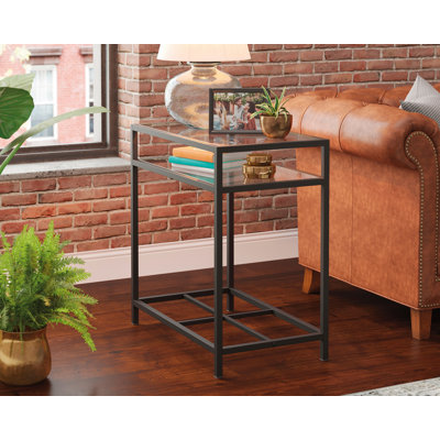 Guercio Glass Top End Table