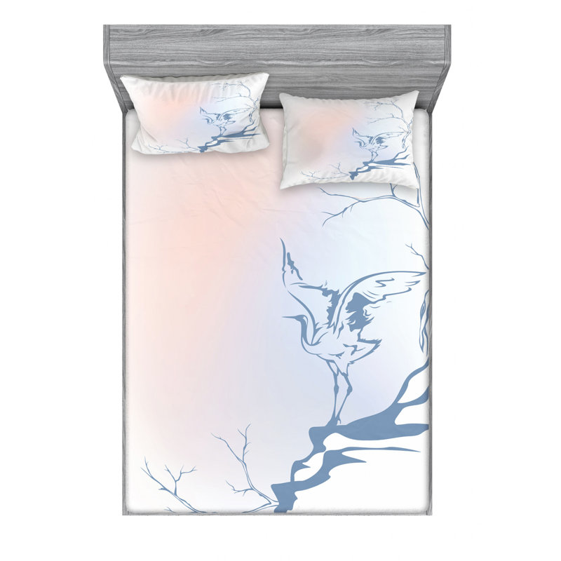 Microfiber Sheet Set, Queen Sheet Set with Fitted Sheet