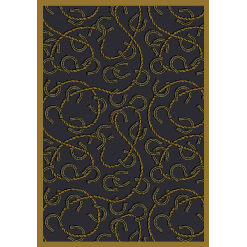 Whimsy Rodeo Area Rug, Rectangle 5'4" x 7'8"