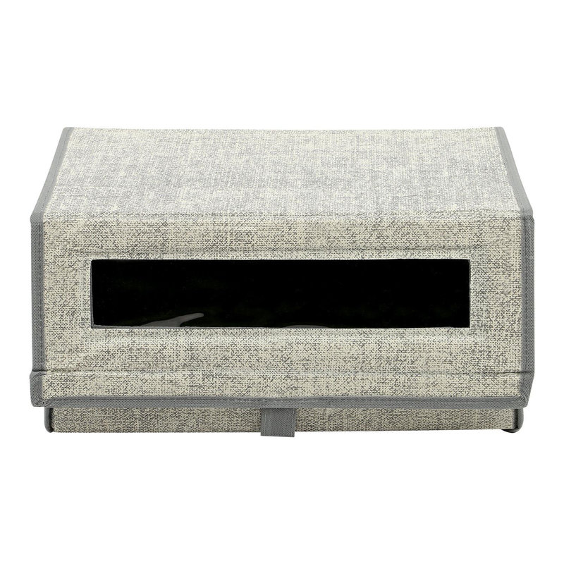 2 Pair Stackable Shoe Storage Box, Beige