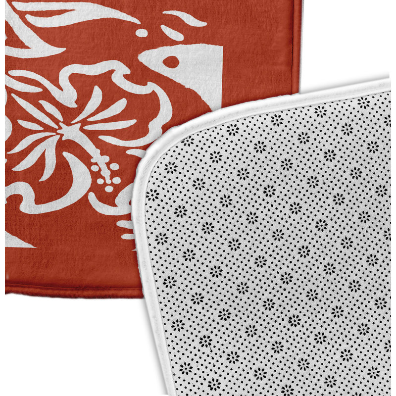 Tapis pour salle de bain Louie, H 18 po x L 30 po, Orange