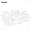 Canapé modulaire modulaire de 137,8 po sans os rembourré pour le salon-130191739-130191742