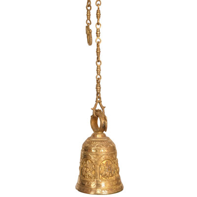 Déesse, cloche suspendue du temple de Durga