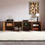 Meuble télé Mid-Century 78 po avec portes et rangement-302434168