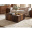 Table basse carrée en bois massif Sheesham-661477167