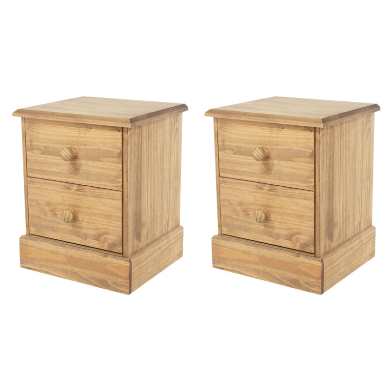 Cotswold 45.4cm W Solid Wood Bedside Table
