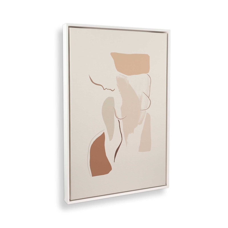 Tender Gaze, Cadre flottant blanc opaque, H 18,75 po x l 12,75 po
