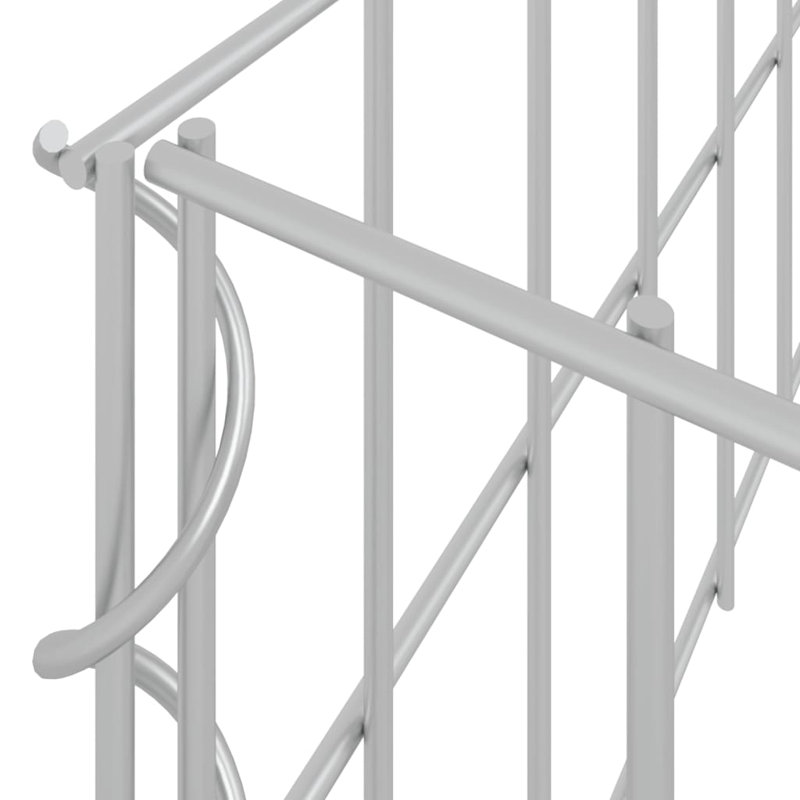 Dakota Fields Gabion Raised Bed Galvanised Steel, 20cm H x 400cm W x 100cm D