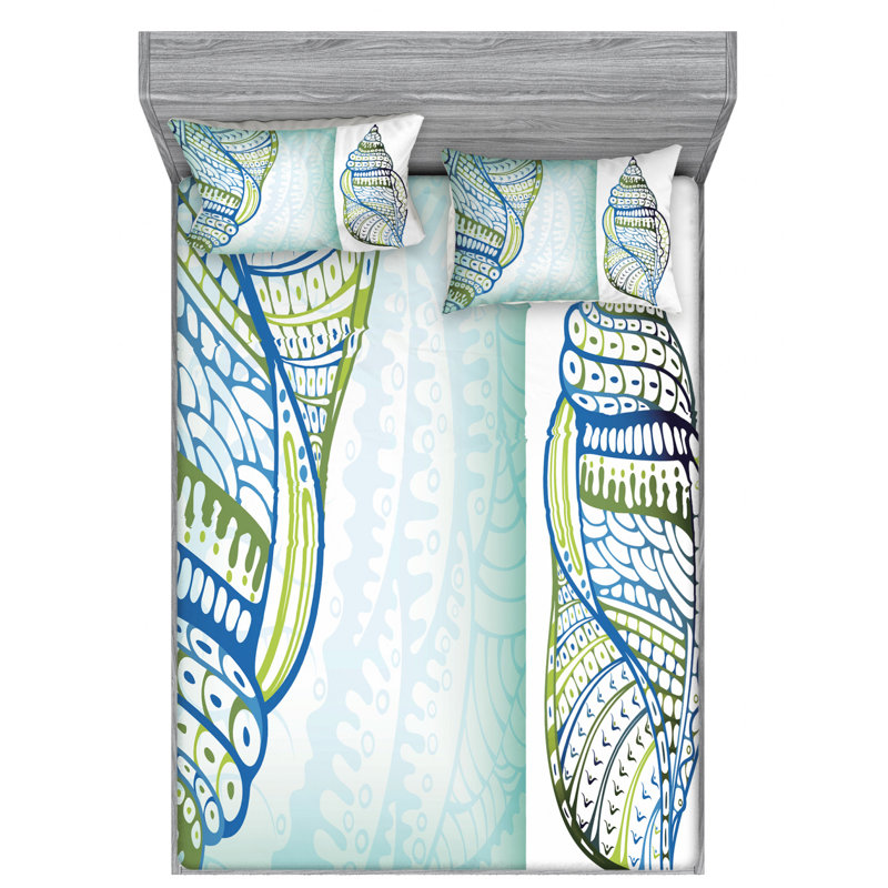 Microfiber Sheet Set, Queen Sheet Set with Fitted Sheet