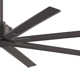 65" 8 - Blade Standard Ceiling Fan with Remote Control