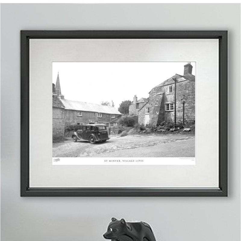 St Minver, Village C1955 by Francis Frith - Single Picture Frame Print, 28cm H x 36cm W x 2.3cm D