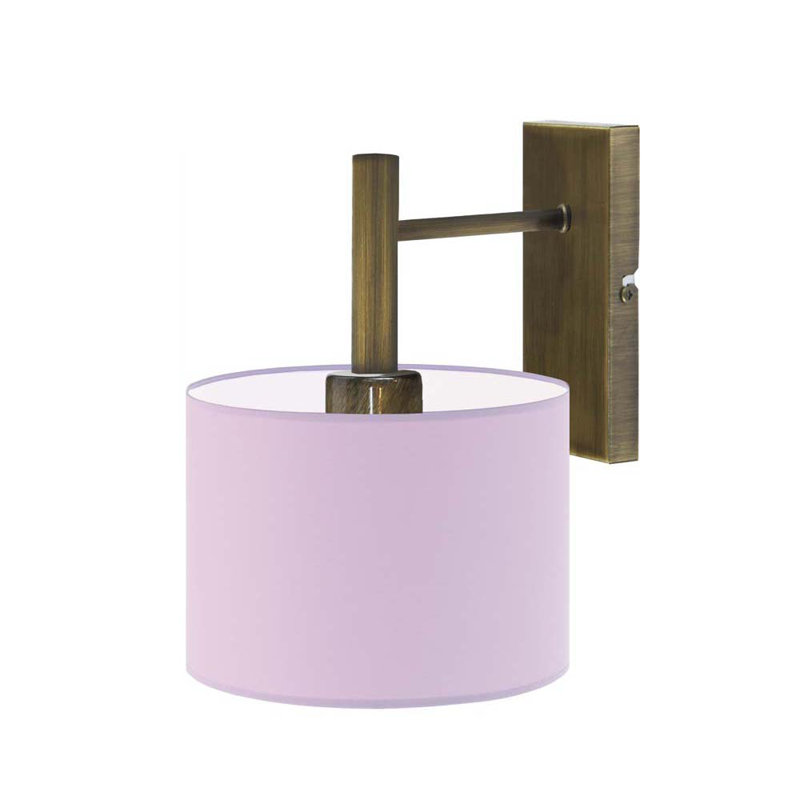 Ayachi Armed Sconce, Light Violet, Antique Gold