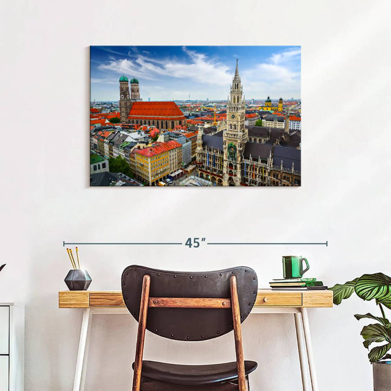 Rorry Munich Cityscape, 24" H x 36" W