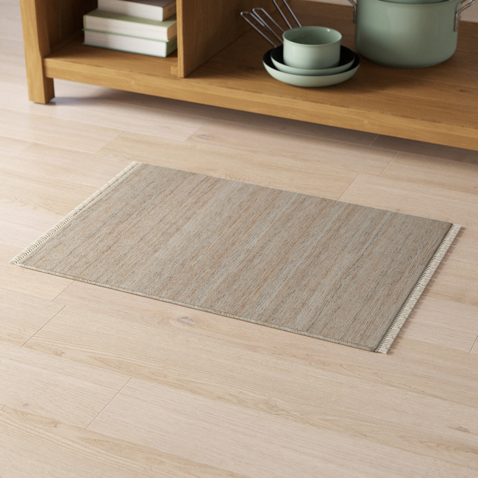 Cassandra Natural Hand-Woven Outdoor Rug, Rectangle 2' x 3'