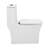Concorde One Piece Square Toilet Dual Flush, Black Hardware 1.1/1.6 gpf-121280655-121280656