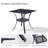 Morter Square Metal Outdoor Dining Table , 27.56'' in. W 27.56'' in. D