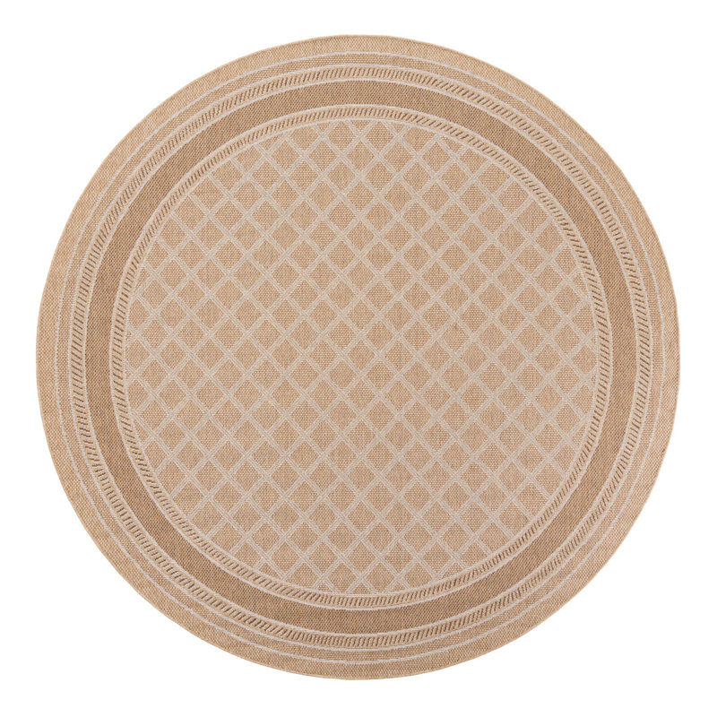 Indoor/Outdoor Trellis Area Rug, Round 10'