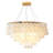 23.6inch Gold Coin-Inspired Shell Height Adjustable Chandelier