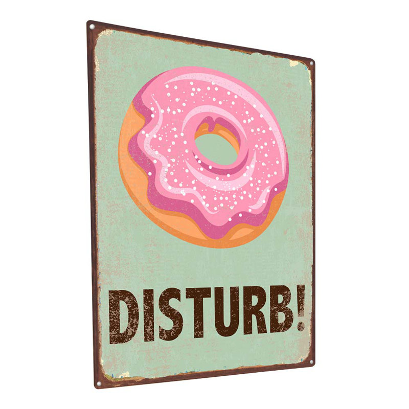 " Donut Disturb ", 11.5" H x 8.5" W x 0.04" D