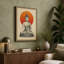 Buddha in Meditation Japandi - Wrapped Canvas-1153184602-1153184594