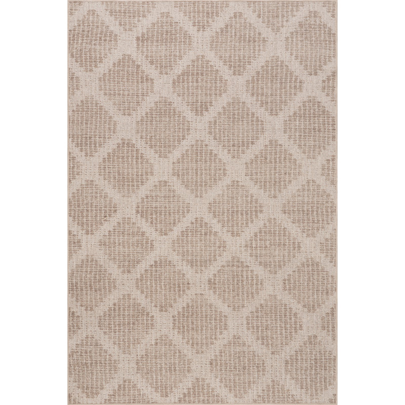 Katana Trellis Machine Washable Area Rug, Rectangle 4' x 6'