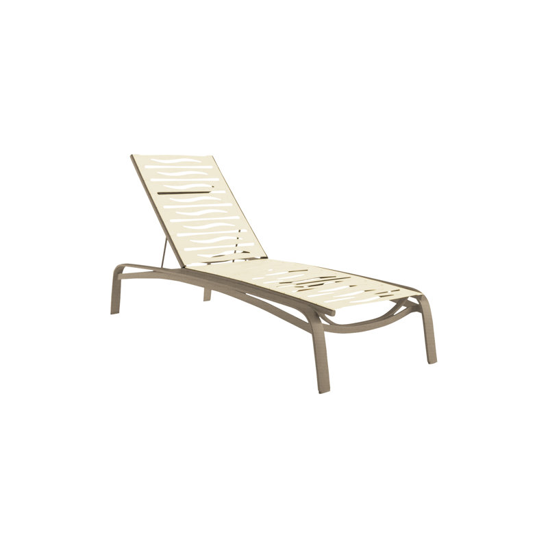 Laguna Beach EZ Span™ Outdoor Rust-Resistant Metal Chaise Lounge, Moab, Shell