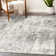 Kingsbury Abstract Gray/Ivory Area Rug