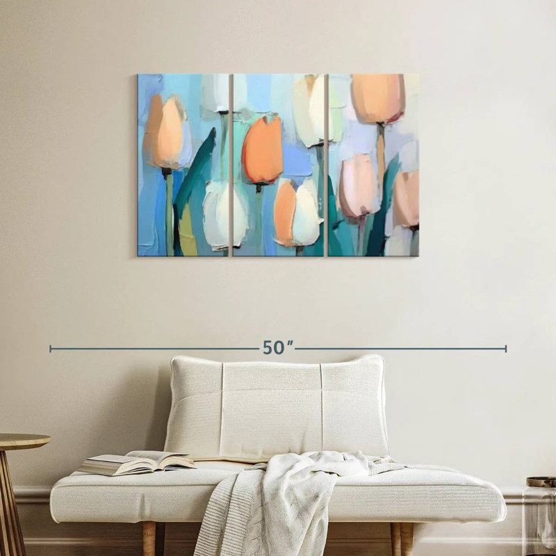 Tulipes Harnek pastel III, H 24 po x l 38 po