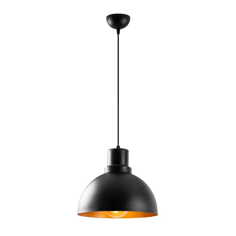 Luminaire suspendu en forme de dôme à 1 lumière Keyaan