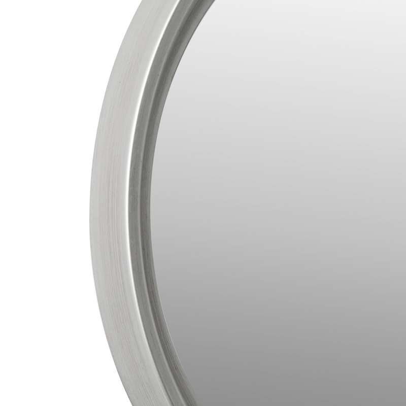  Ensemble de miroirs muraux ronds 5 pièces Bedouet, Argent antique