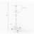 21.97'' W Metal Merchandiser with Wheels