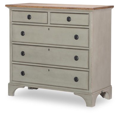 Country Living Vintage Market Accent Chest (5 Drawers, Arched Feet)