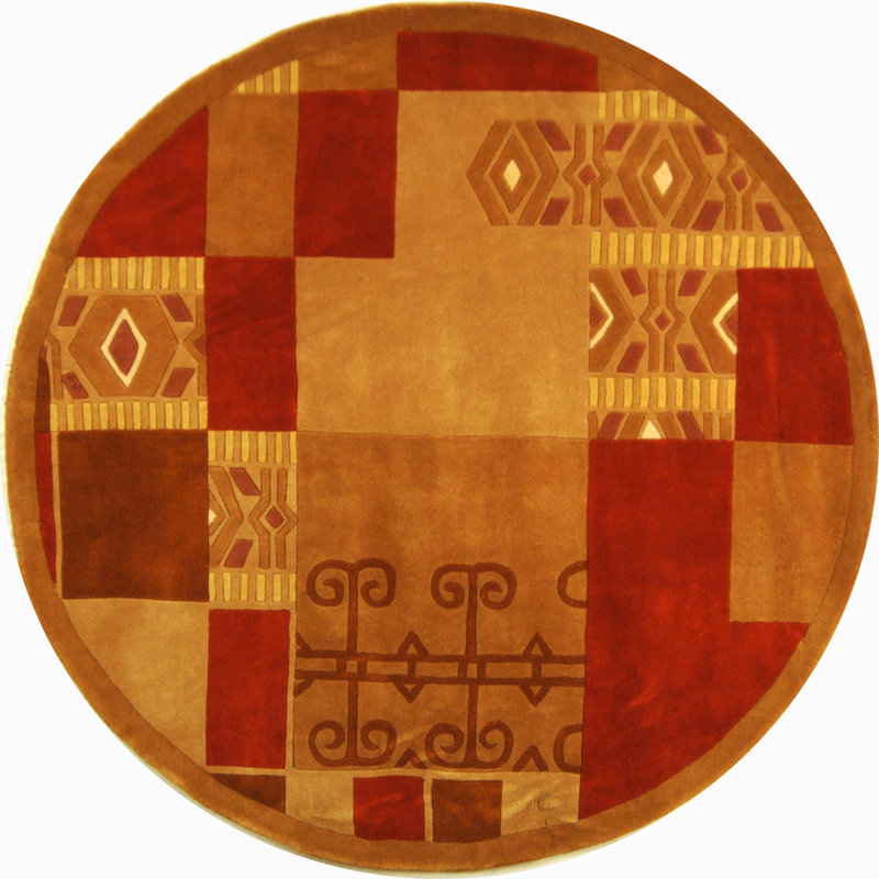 Red/Brown Area Rug, Rectangle 2' x 3'